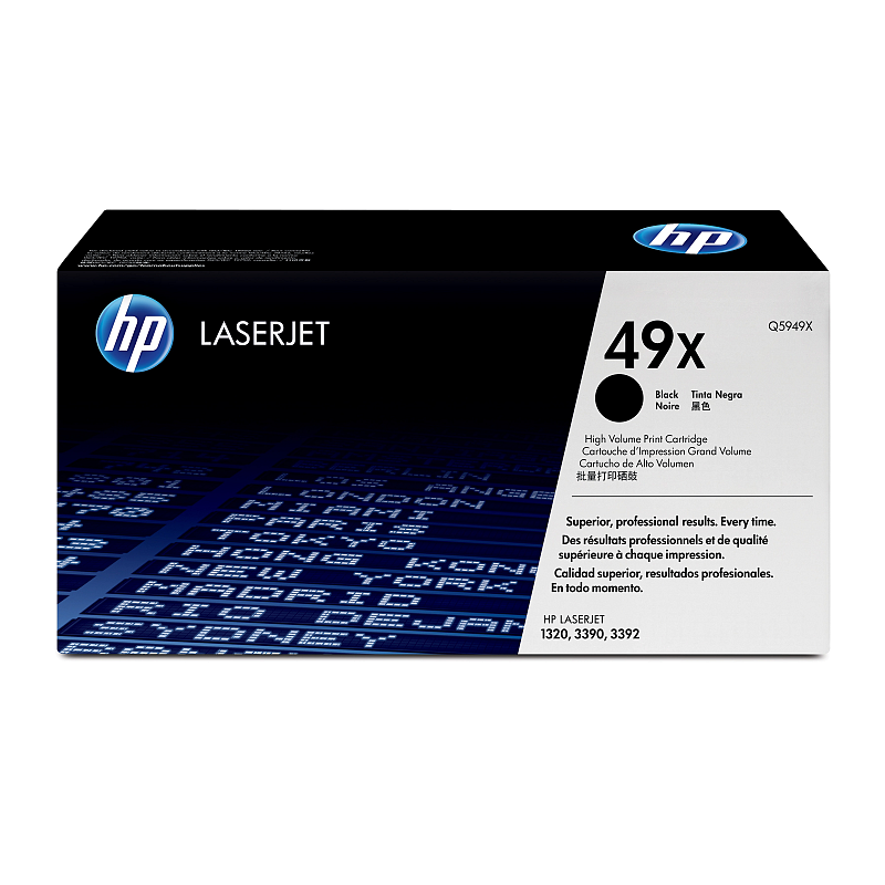 HP 49X Schwarz Original LaserJet Tonerkartusche mit hoher Reichweite