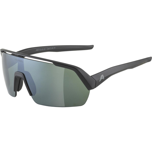 Alpina Turbo HR Q-LITE Multisportbrille Unisex Halbrandlos Schwarz