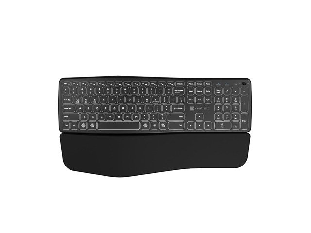 NATEC PORIFERA Tastatur Heimbüro Bluetooth QWERTY US International Schwarz