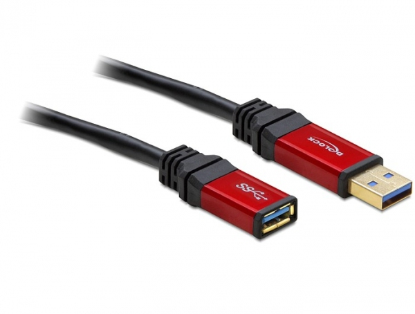 DeLOCK 3.0m USB 3.0 A M/F USB Kabel USB 3.2 Gen 1 (3.1 Gen 1) 3 m USB A