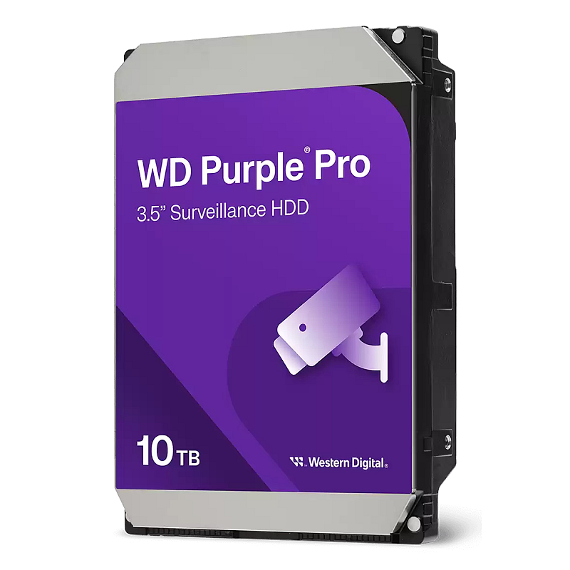 Western Digital Purple Pro WD102PURP Interne Festplatte 10 TB 7200 RPM 512 MB 3.5" Serial ATA III