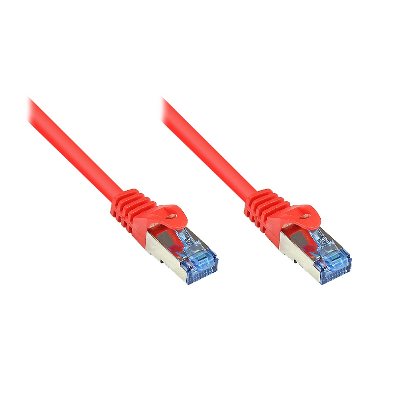 Kabelmeister SO-31439 Netzwerkkabel Rot 1,5 m Cat6a S/FTP (S-STP)