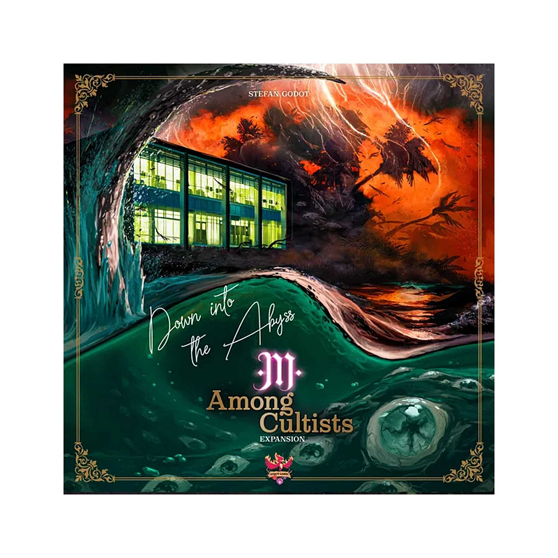 Asmodee Among Cultists: Down into the Abyss 1st expansion for Among Cultists. Enter a forgotten laboratory on 5 islands and try to avoid Tentacles of an slumbering evil. This map indroduces new mechanics: boats & tentacles, also new hidden roles to evolve your gameplay! Brettspiel