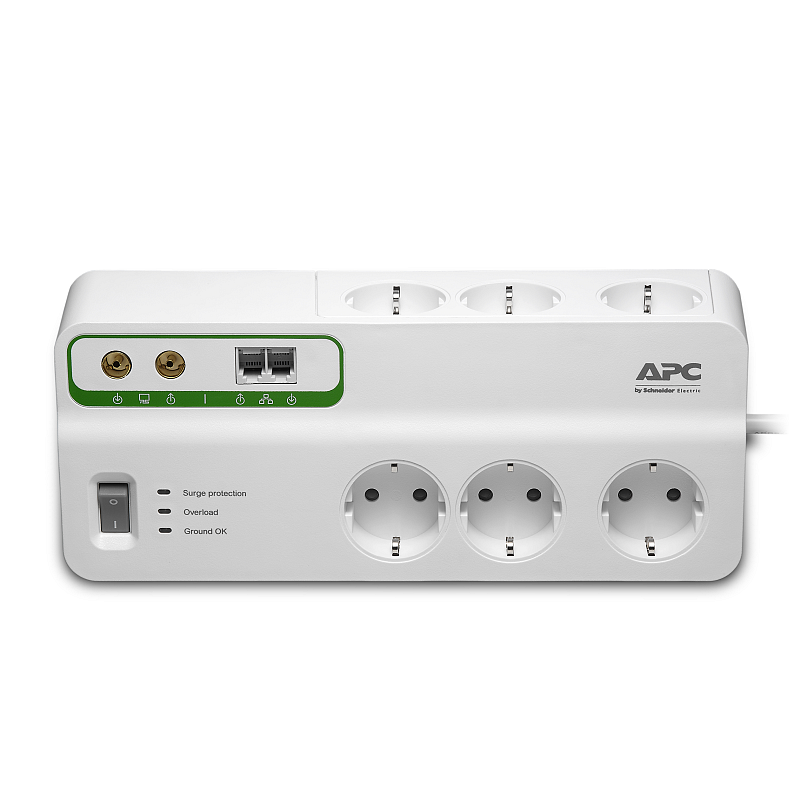 APC PMH63VT-GR Spannungsschutz Weiß 6 AC-Ausgänge 230 V 22,74 m
