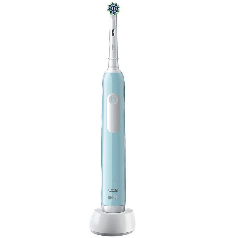 Oral-B Pro 1 Cross Action Erwachsener Rotierende Zahnbürste Blau, Weiß
