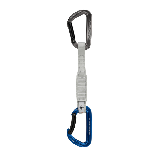 Mammut 2040-02721-33275-75 Karabinerhaken zum Klettern Verschlusskarabiner D-förmig Aluminium Blau, Edelstahl 1 Stück(e)