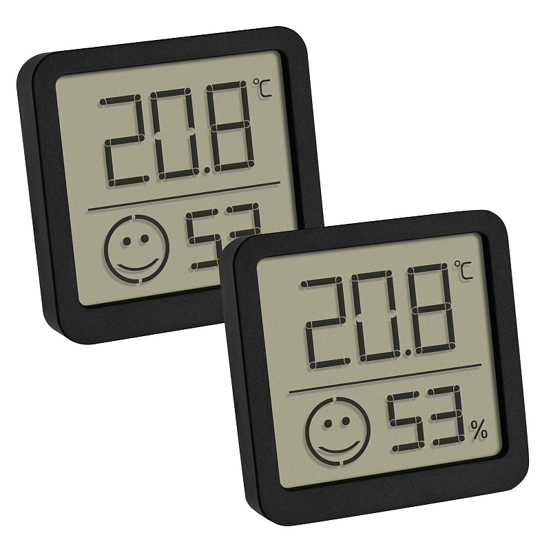 TFA-Dostmann 30.5053.01.02 Umgebungsthermometer Elektronisches Umgebungsthermometer Drinnen Schwarz