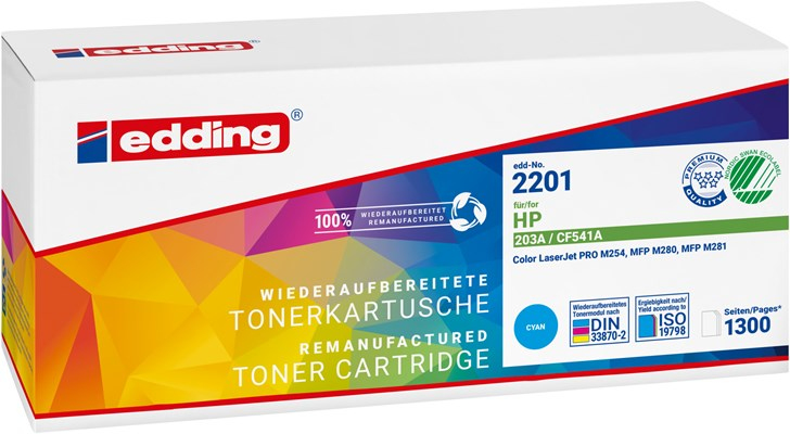 Edding EDD-2201 Toner, cyan kompatibel zu HP 203A (CF541A)