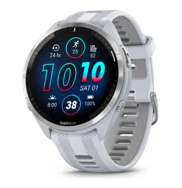 Garmin Forerunner 965 3,56 cm (1.4") AMOLED 47 mm Digital 454 x 454 Pixel Touchscreen Weiß WLAN GPS