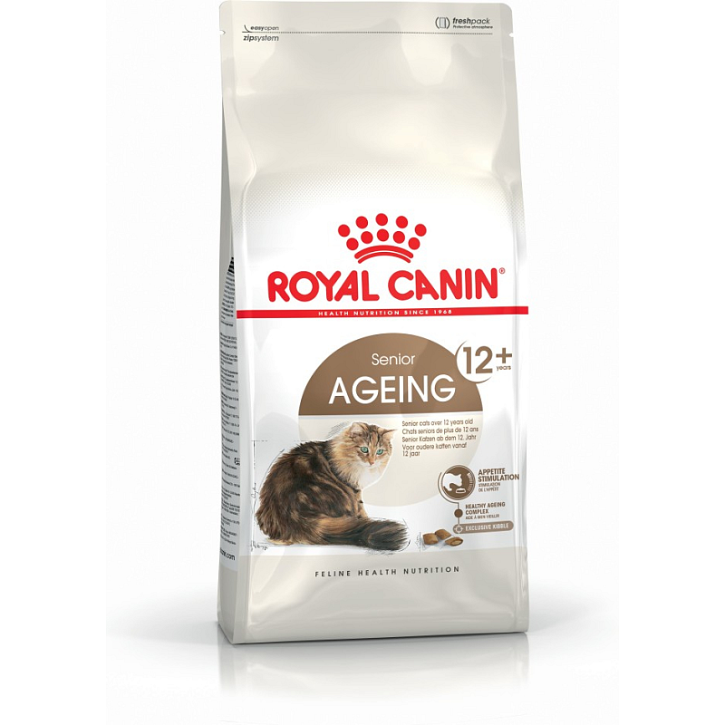 Royal Canin Senior Ageing 12+ Katzen-Trockenfutter 400 g Geflügel, Gemüse