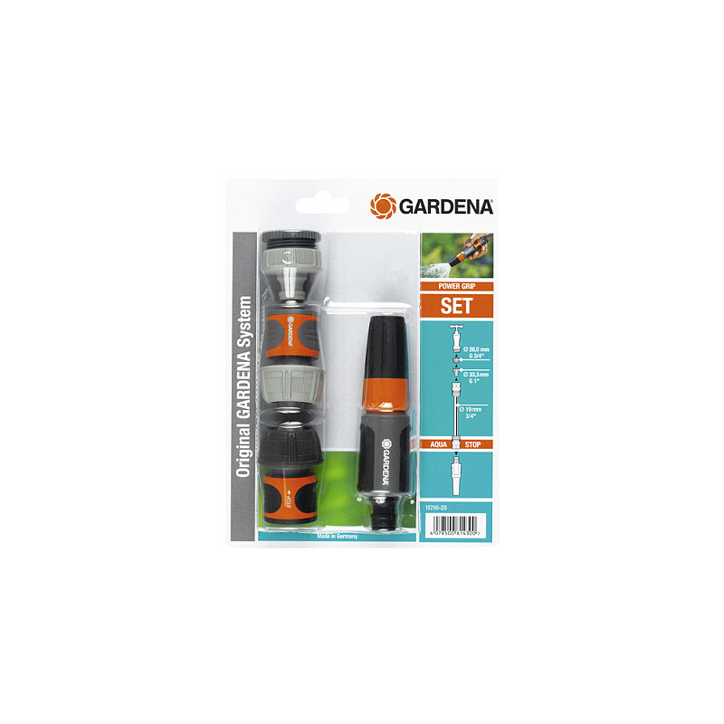 Gardena 18296-20 Garten-Wasserspritzpistole Garten Wassersprühdüse Schwarz, Grau, Orange