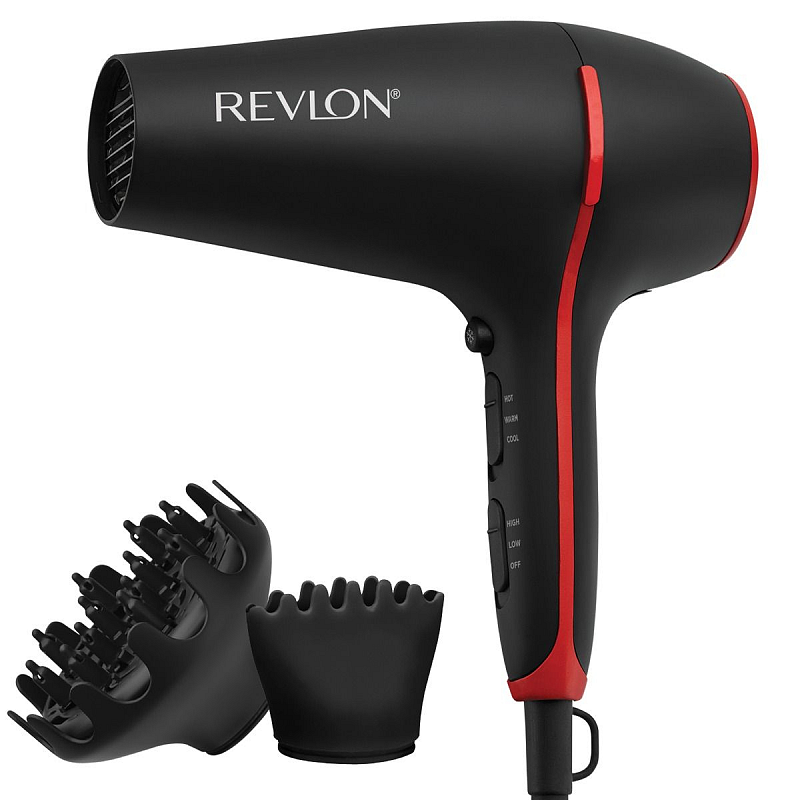 Revlon RVDR5317E Haartrockner 2000 W Schwarz, Rot