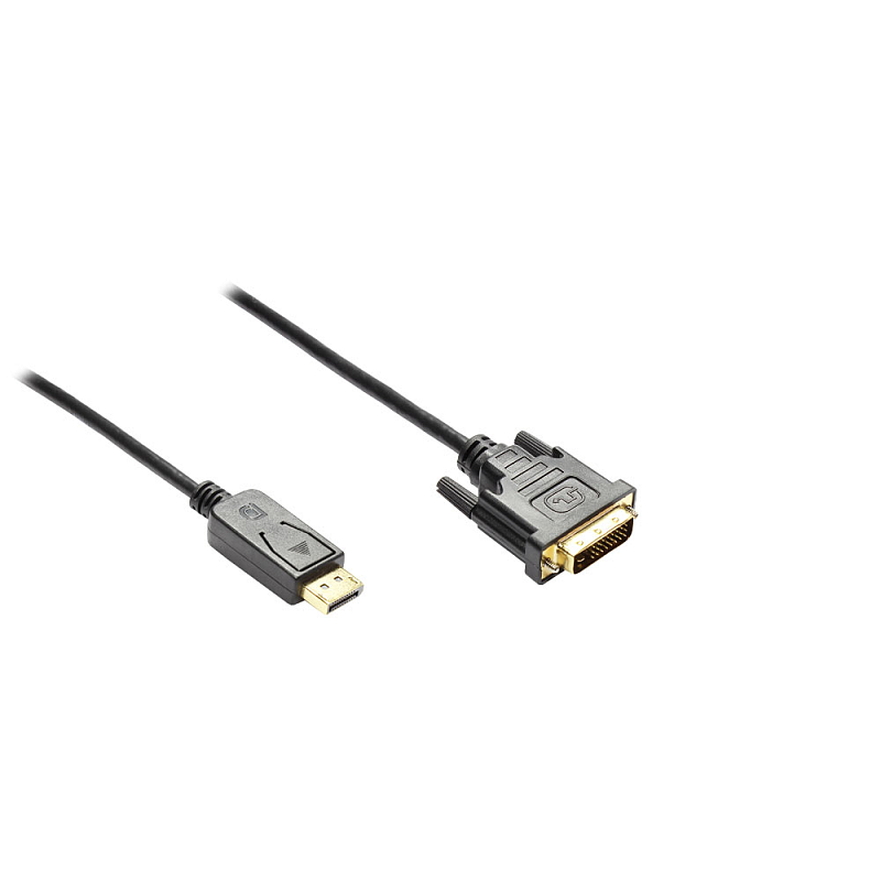 Alcasa DP - DVI-D 5m DisplayPort Schwarz