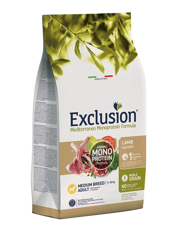 Exclusion NGALM12 Hunde-Trockenfutter 12 kg Adult Lamm