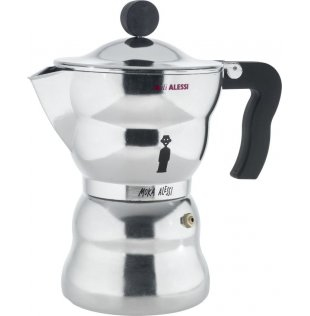 Alessi Moka Mokka-Kanne Aluminium