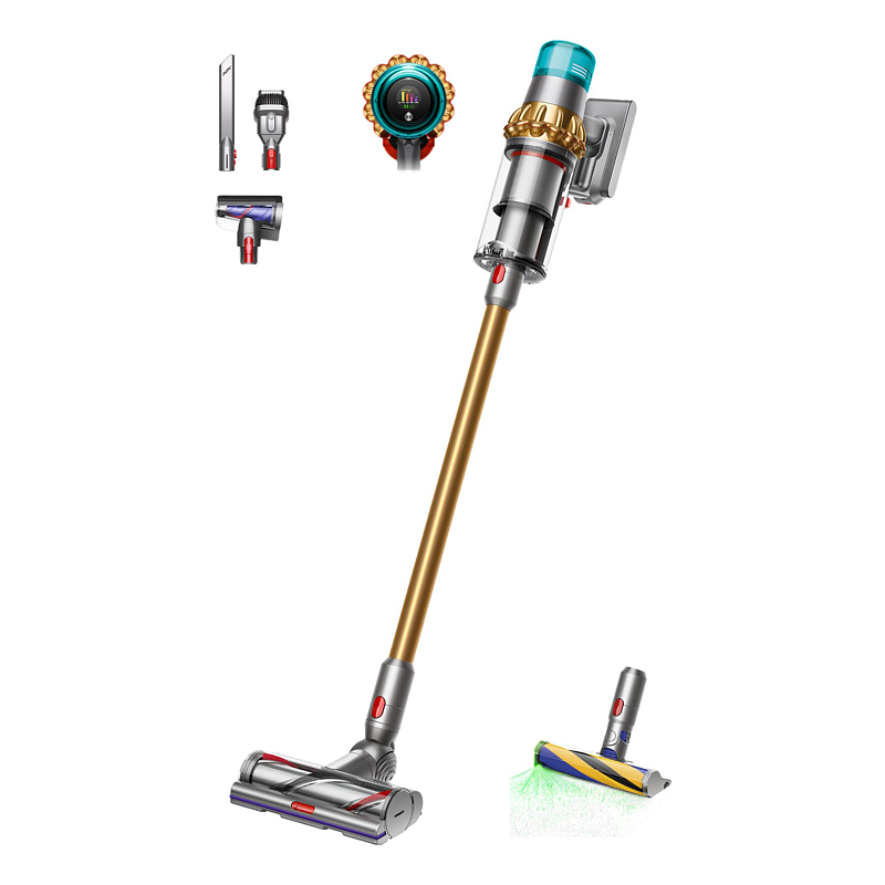 Dyson V15 Detect Absolute 2-in-1-Stabstaubsauger Akku Trocken HEPA Beutellos Gold