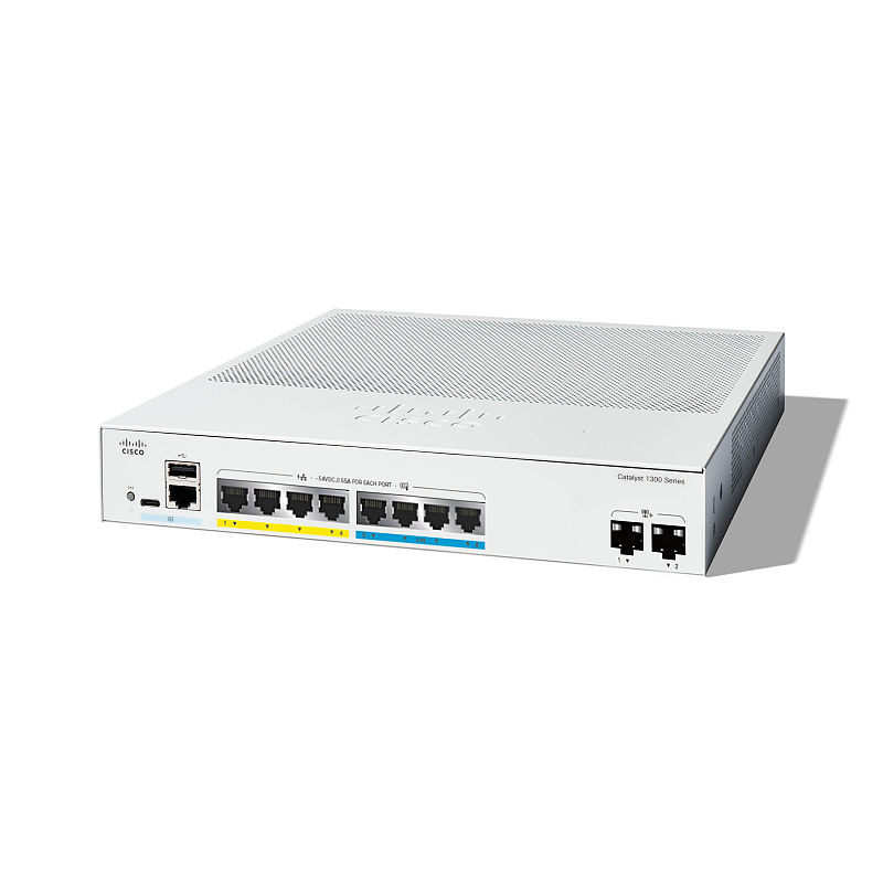Cisco Catalyst C1300-8MGP-2X Netzwerk-Switch Managed L2/L3 Gigabit Ethernet (10/100/1000) Power over Ethernet (PoE) Grau