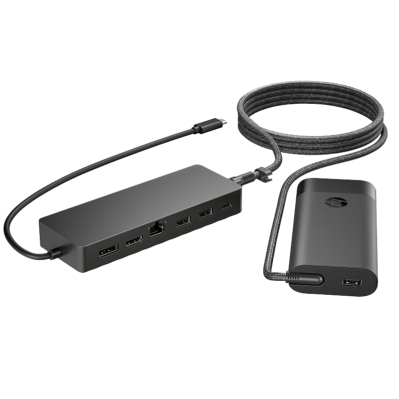 HP Universelles USB-C-Hub- und Laptop-Ladegerät, Kombo