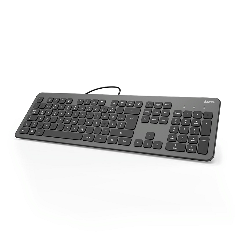 Hama KC-700 Tastatur Büro USB QWERTZ Deutsch Schwarz