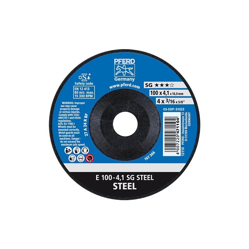 PFERD E 100-4,1 SG STEEL/16,0 Rotierendes Schleifwerkzeug Zubehör Metall