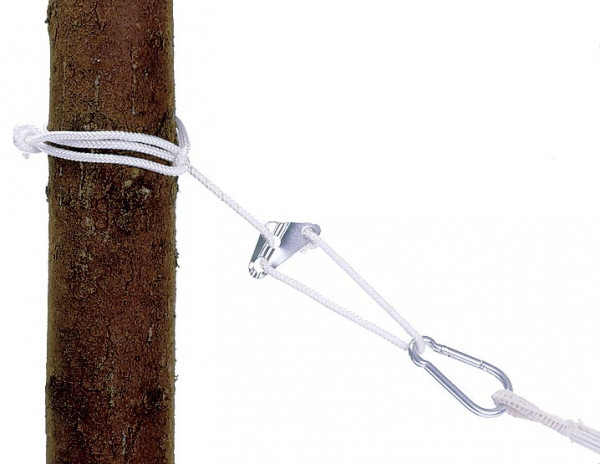 AMAZONAS AZ-3025000 Hängemattenzubehör Aufhänge-Set Silber Galvanisiertes Stahl, Kunststoff 150 kg