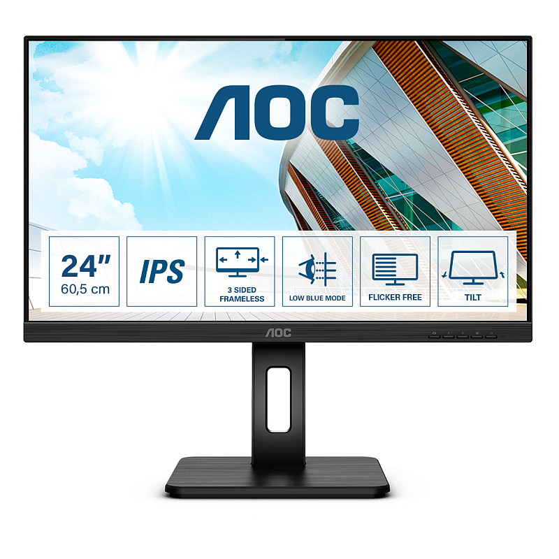 AOC P2 24P2Q Computerbildschirm 60,5 cm (23.8") 1920 x 1080 Pixel Full HD LED Schwarz