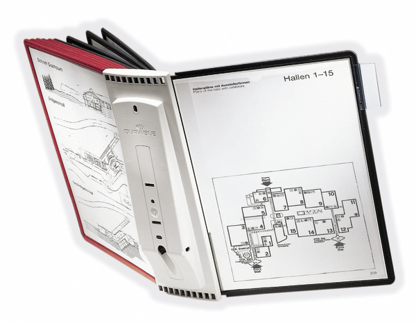 Durable 5631-00 Dokumentenanzeige-Karussell Wand Porträt A4