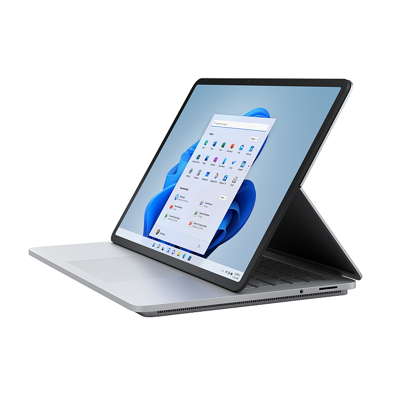 Microsoft Surface Laptop Studio Intel® Core™ i7 i7-11370H Hybrid (2-in-1) 36,6 cm (14.4") Touchscreen 32 GB LPDDR4x-SDRAM 2 TB SSD NVIDIA GeForce RTX 3050 Ti Wi-Fi 6 (802.11ax) Windows 11 Pro Platin