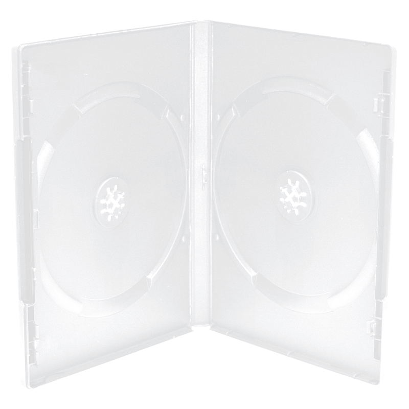 MediaRange BOX26 CD-Hülle DVD-Hülle 2 Disks Transparent