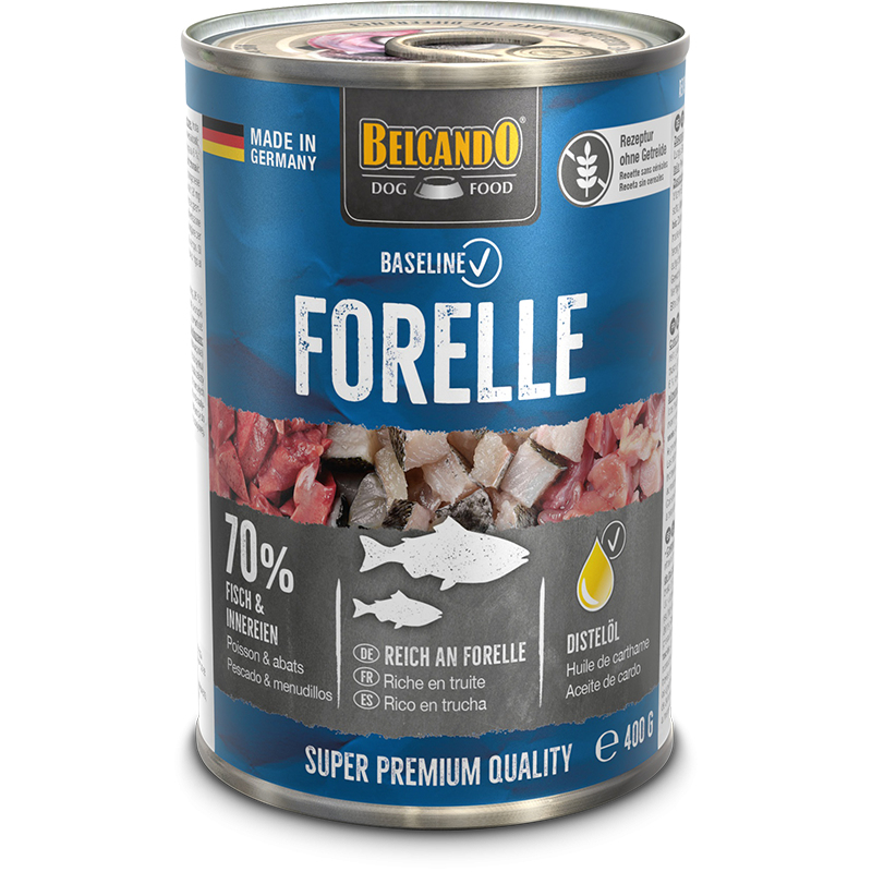 Belcando 512455 Hunde-Dosenfutter Forelle Adult 400 g