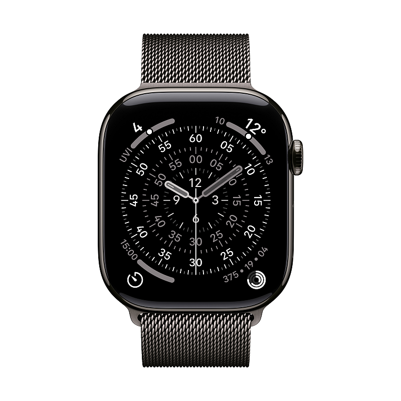 Apple MGJ64ZM/A Intelligentes tragbares Accessoire Band Schieferfarben Edelstahl