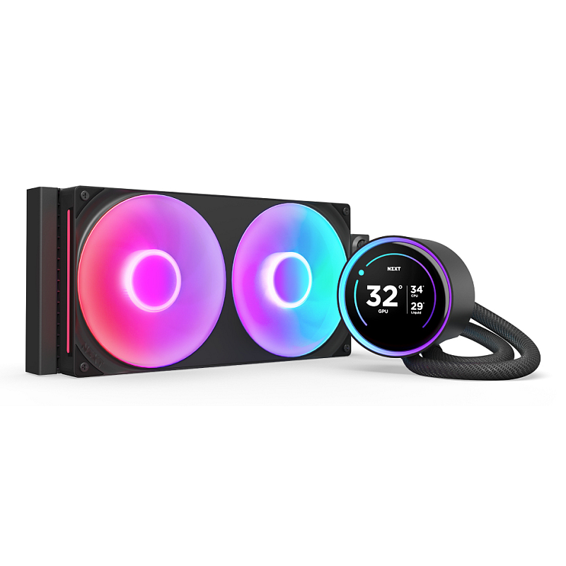 NZXT Kraken Elite 280 RGB Prozessor All-in-One-Flüssigkeitskühler 14 cm Schwarz 1 Stück(e)