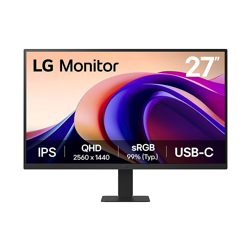 LG 27'' QHD Monitor Computerbildschirm 68,6 cm (27") 2560 x 1440 Pixel Quad HD Schwarz