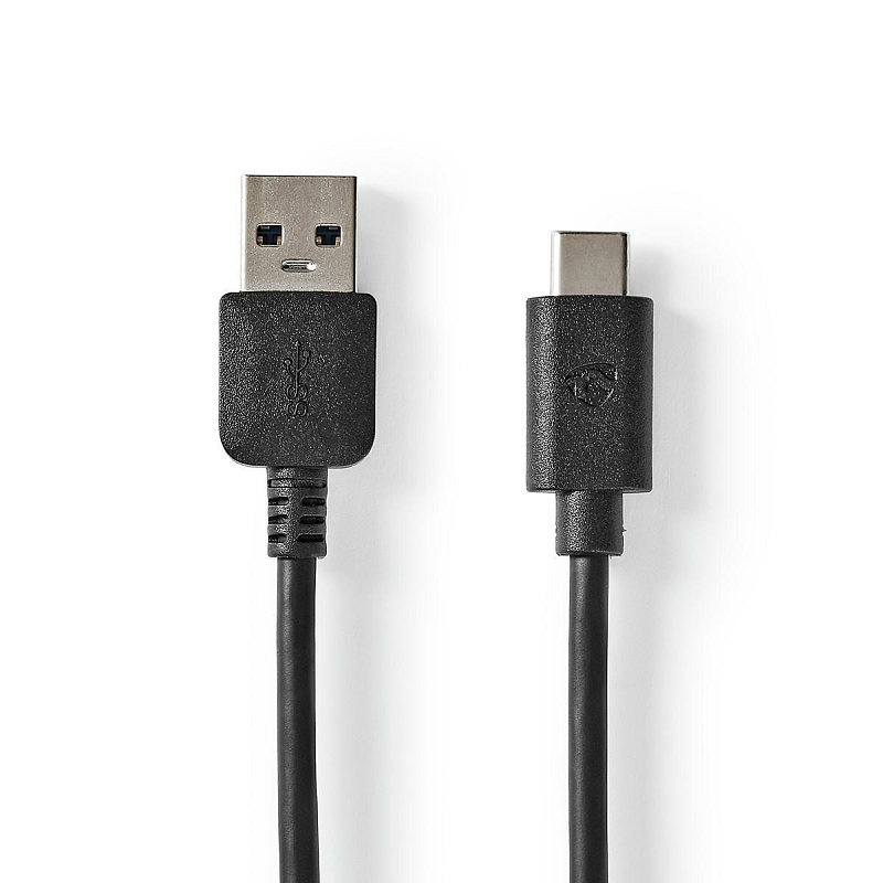 Nedis CCGW61600BK20 USB Kabel USB 3.2 Gen 1 (3.1 Gen 1) 2 m USB A USB C Schwarz
