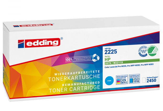 Edding EDD-2225 Tonerkartusche 1 Stück(e) Kompatibel Cyan