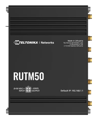 Teltonika RUTM50 WLAN-Router Gigabit Ethernet Dual-Band (2,4 GHz/5 GHz) 5G Schwarz