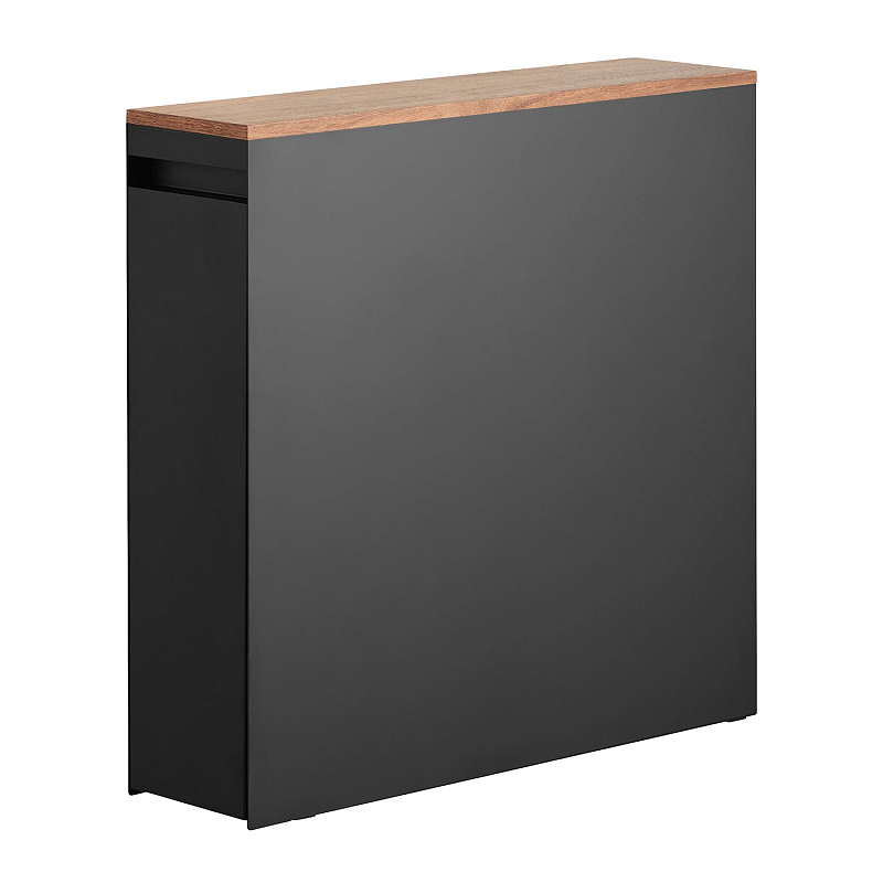 Yamazaki YA01427 Etagère & Platzsparer für Badezimmer Schwarz Stahl, Holz