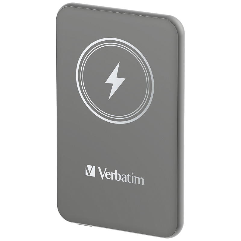 Verbatim Charge 'n' Go Lithium Polymer (LiPo) 5000 mAh Kabelloses Aufladen Grau