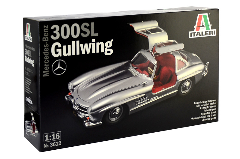 Italeri MERCEDES-BENZ 300 SL GULLWING Oldtimer-Modell Montagesatz 1:16