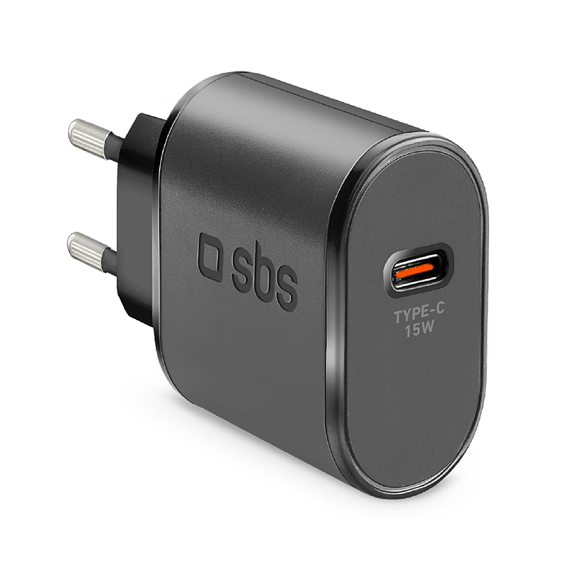 SBS TETRTC15W Ladegerät für Mobilgeräte Universal Schwarz AC Schnellladung Drinnen