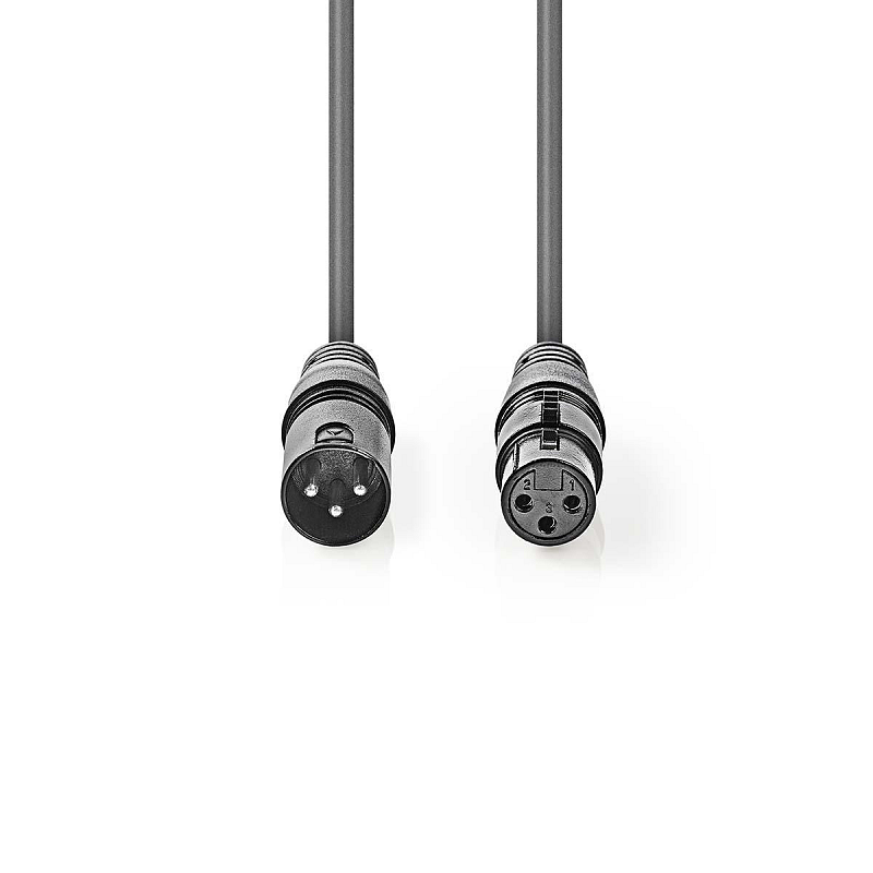 Nedis COTG15012GY150 Audio-Kabel 15 m XLR (3-pin) Grau