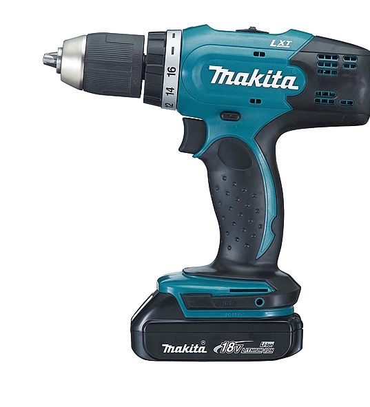 Makita DDF453SYE Bohrmaschine Ohne Schlüssel 1,8 kg Schwarz, Blau