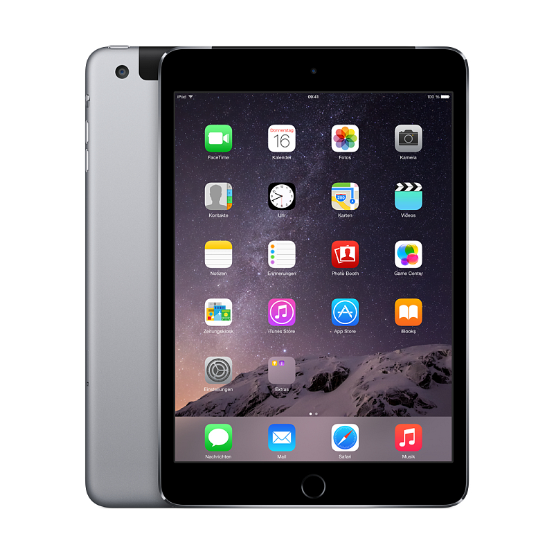 Apple iPad mini 3 4G 64 GB 20,1 cm (7.9") 1 GB Wi-Fi 4 (802.11n) iOS Grau