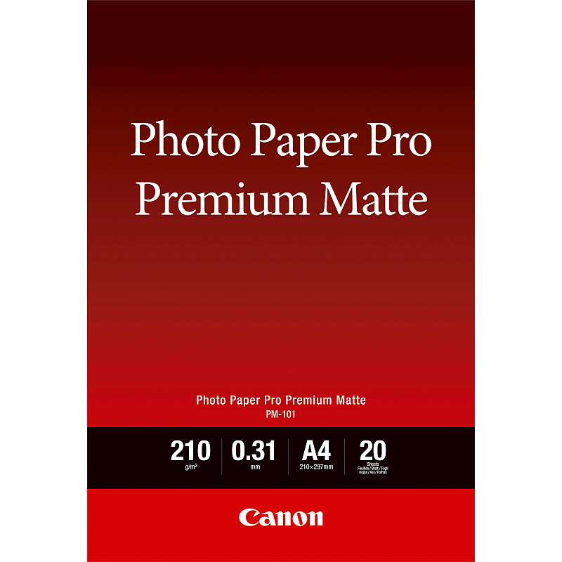 Canon PM-101 Premium-Fotopapier matt A4, 20 Blatt