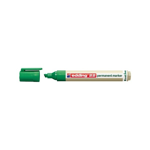 Edding 4-22 004 Permanent-Marker Meißel Grün 10 Stück(e)
