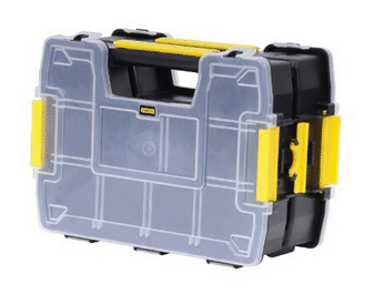 Stanley STST1-71197 Kleinteil/Werkzeugkasten Kasten für Kleinteile Kunststoff, Polypropylen Schwarz, Weiß, Gelb