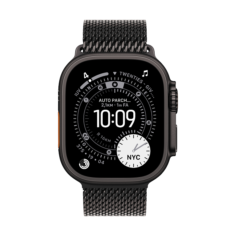 Apple MGHT4ZM/A Intelligentes tragbares Accessoire Band Schwarz Titan