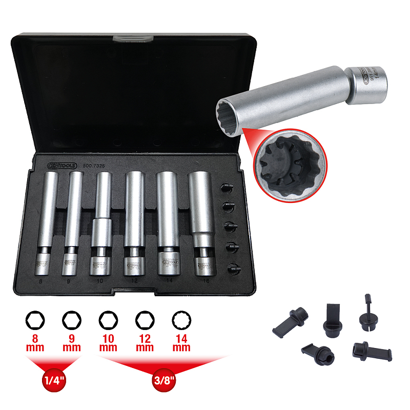 KS Tools 500.7325 Steckdosen/Steckdosen-Set Steckschlüssel-Satz