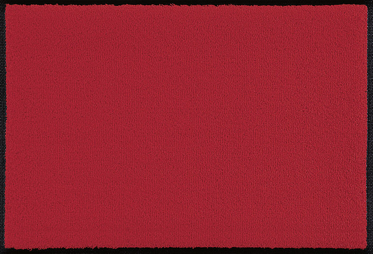 wash+dry Scarlet Dekorative Fußmatte Drinnen Rechteckig Rot