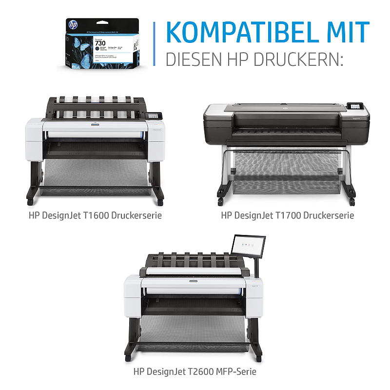 HP 730 DesignJet Druckerpatrone Mattschwarz 300 ml